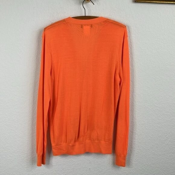 Ralph Lauren Purple Label Orange Cardigan - Picture 5 of 7